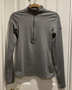 Nike Dri Fit Women’s Half Zip Long Sleeve Athletic Running Jacket Gray Small EUC - Bild 1 von 4
