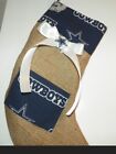 Dallas Cowboys  Christmas Stocking with a Bow and a Pocket for a Small Gift 