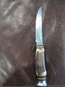 VINTAGE "EDGE BRAND"FIXED 5" BLADE, 9" OVERALL KNIFE SOLINGEN, WEST GER. # 461 - Picture 1 of 11