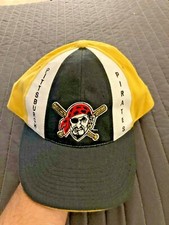 BWM Pittsburgh Pirates Outback Steakhouse Throwback Strap Back Hat Rare SGA
