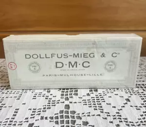 Vintage Dollfus-Mieg-&Cie DMC No 8 Perle Cotton Embroidery Thread White France - Picture 1 of 7