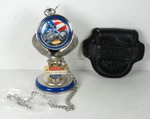 The Franklin Mint Harley Davidson Ultimate Chopper Pocket Watch with Stand E - Picture 1 of 17