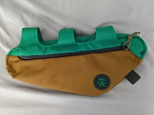 NWT Crumpler Frame Hanging Bike Bag Dry Floral Arrangement Green Tan Cyclist New - Picture 1 of 3
