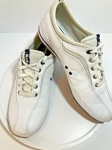 KEDS Mujer Cuero Blanco Malla Retro Con Cordones Informales Activos Zapatos Tenis Talla 9.5 - Imagen 1 de 14
