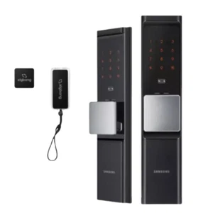 Zigbang SHP-DR700 Wi-Fi Digital Smart Door Lock Push-Pull W/H Key Entry/Exit App - Picture 1 of 10
