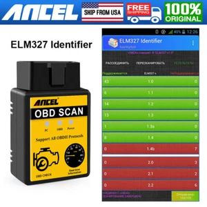 ANCEL ELM327 OBD2 Car Diagnostic Scanner Check Engine Fault Code Reader Tool - Foto 1 di 9