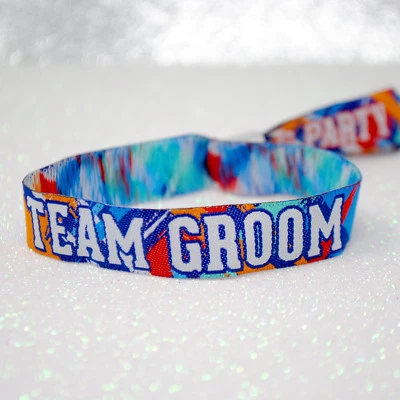 WEDFEST Team Groom Stag Party Wristbands ~ stag do favours accessories