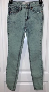 Denim & Co. Skinny Gr. 1 Jeans Teen’s Junior Acid Wash Grün - Bild 1 von 12