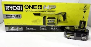 RYOBI HP 18V Brushless Cordless Jobsite Hand Vacuum PBLHV701B + 4.0Hp Battery - Picture 1 of 5