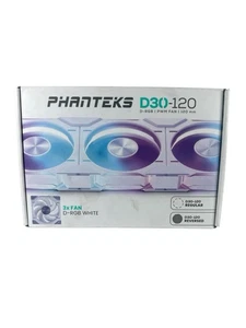 FANTEKS D30-120 WENTYLATOR D-RGB - 120mm - POTRÓJNE OPAKOWANIE - Biały -Open Box - Zdjęcie 1 z 3