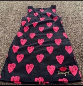 Abito Desigual Christina senza maniche stampa cuore taglia S - Foto 1 di 5