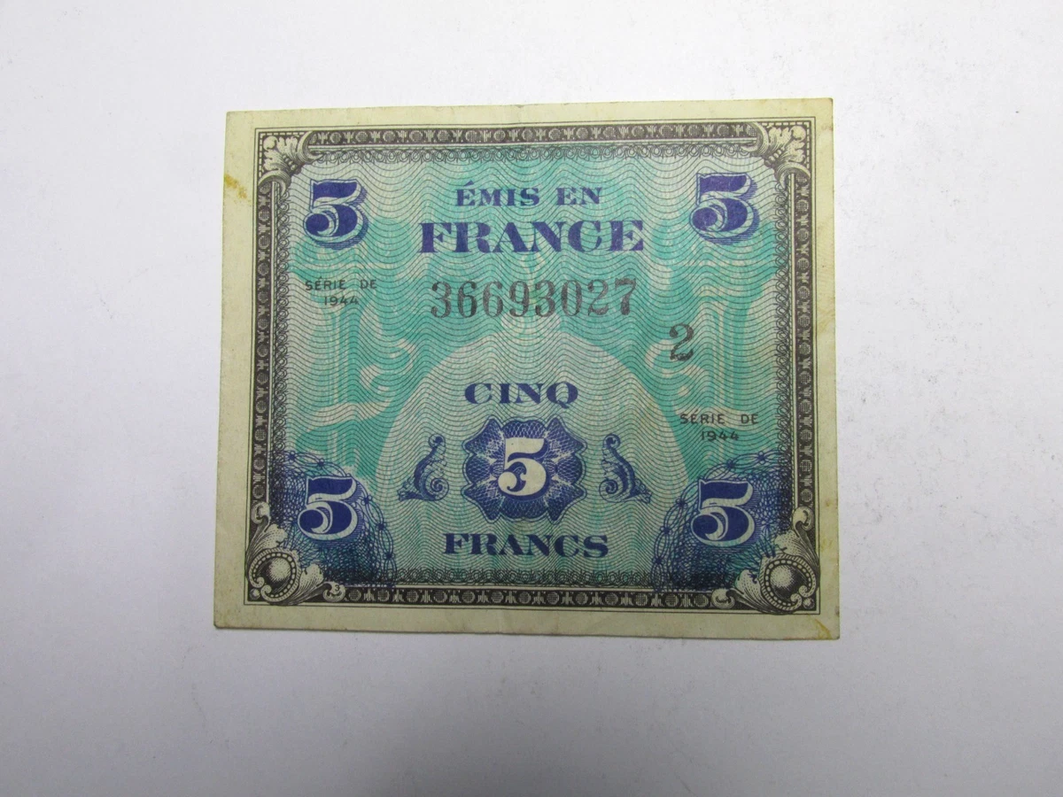 希少　フランスの旧紙幣、「5新フラン(５ＮＦ)」のヴィクトル・ユーゴ紙幣 希少 フランスの旧紙幣、「5新フラン(5NF)」のヴィクトル・ユーゴ