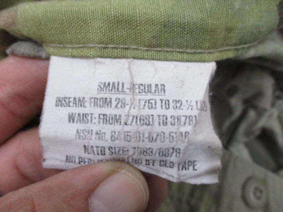 USED ARMY OCP IMPROVED HOT WEATHER TROUSERS SCORPION CARGO PANTS IHWCU BOTTOMS - Image 1 of 4