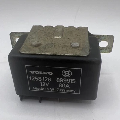 Volvo 240 260 Diesel Glow Plug Relay Control Module Unit 1258126 899915 12V 80A - Image 1 of 4