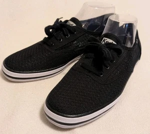 Keds modische Damen-Sneaker Größe 9,5 schwarz niedrig Schnürschuhe Freizeit Mesh N24 - Bild 1 von 8