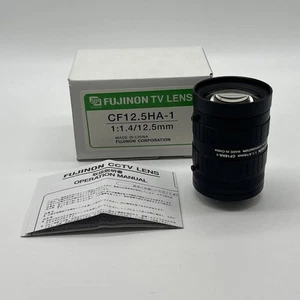 Fujinon Lens CF12.5HA-1 , 1:1.4/12.5mm Industrial Lens C-Mount - Picture 1 of 7