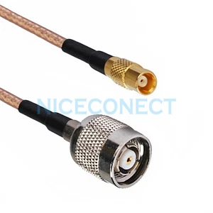 RP-TNC Male (Female Pin) to MCX Female Pigtail RG316 30cm Wireless Antenna Cable - Picture 1 of 3