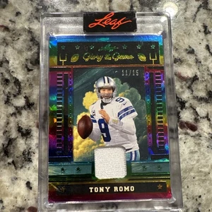 2025 Leaf Glory of the Game Tony Romo 11/15 Jersey Dallas Cowboys QB Encased - Picture 1 of 2