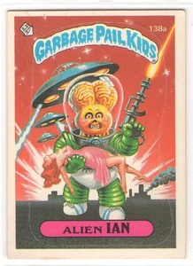 1986 Topps Garbage Pail Kids ALIEN IAN #138a Sticker Card - Picture 1 of 2