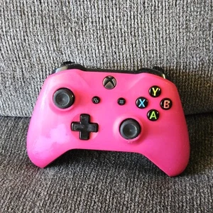 Official Microsoft Xbox One Wireless Controller Pink - Damaged Stick - Picture 1 of 7