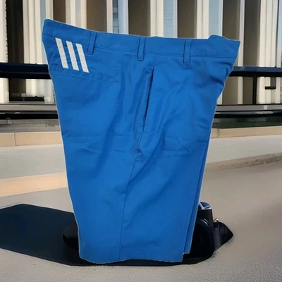 Pantalones Cortos de Golf ADIDAS Para Hombre 3 Rayas Rendimiento Azul Talla 36x9 Foto 1 de 4