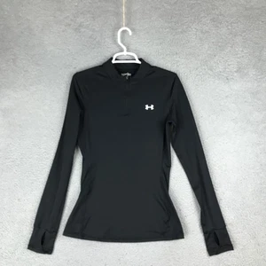 Under Armour ColdGear Pullover Womens Medium Fitted Long Sleeve Zip Athletic Top - Picture 1 of 10