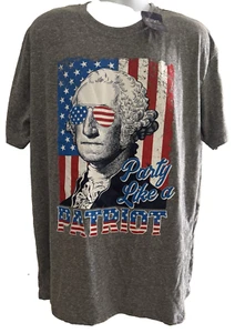 AMERICAN FLAG Patriotic USA Flag TEE Men's SIZE XXL NWT Anvil 4th of July - Picture 1 of 7