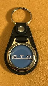 BLUE GTO KEYCHAIN BLACK FINE LEATHER - Picture 1 of 2