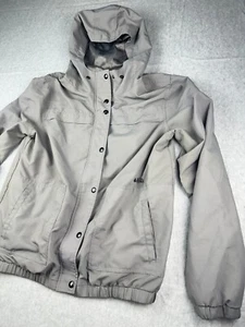 Volcom Gray Water Resistant Mesh Lining Enemy Stone Windbreaker Jacket Size M - Picture 1 of 24