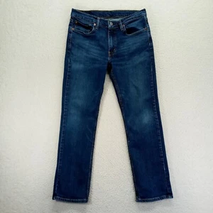 Jeans uomo Levis 514 taglio dritto 33x30 denim elasticizzato lavaggio scuro - Foto 1 di 12