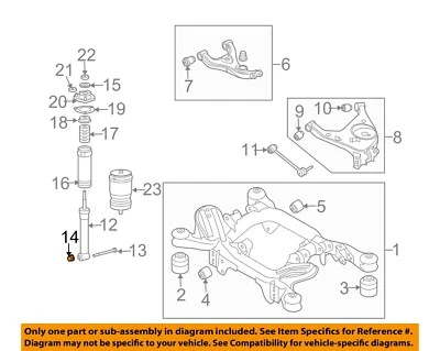 LAND ROVER OEM 03-12 Range Rover suspensión trasera-tuerca de choque RYH501100 Foto 1 de 2