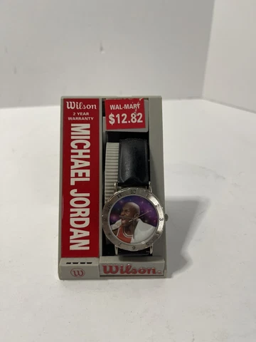 Michael Jordan Original 1990s Wilson Wristwatch And Case Used Light Wear Cover