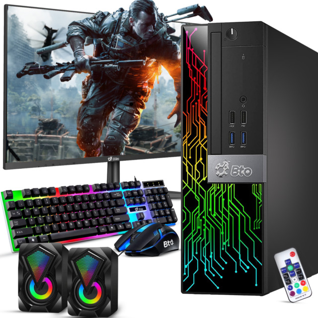  HP RGB Gaming Desktop Computer, Intel Quad Core I5-6500 up to  3.6GHz, GeForce GT 1030 2G, 32GB DDR4, 1T SSD, RGB Keyboard & Mouse, 600M  WiFi & Bluetooth, Win 10 Pro (