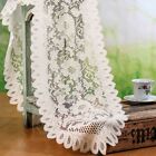 Exquisite White Lace Tablecloth Perfect For Wedding Receptions And Parties