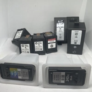 Empty Genuine HP 61XL/902XL/240 Black Ink Cartridges Never Refilled Virgin - Zdjęcie 1 z 6