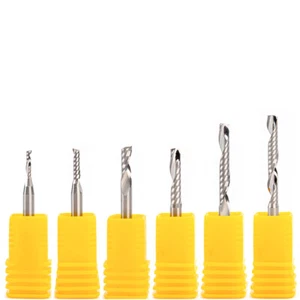 10pc 3.175mm 1/8" HQ Carbide CNC Bit One Single Flute End Mill Cutter CEL 3-28mm - Picture 1 of 18
