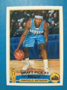 2003-04 Topps Carmelo Anthony Rookie #223 RC afilado centrado limpio ¡Envío gratuito! - Imagen 1 de 4