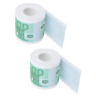 2 Rollen Geld-Weck-Toilettenpapier - Lustige Tissue-Rollen für Bad & Küche