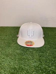 Vintage Indiana Hoosiers fitted hat cap Size 7 NWT white Zephyr 32/5 chopped - Picture 1 of 11