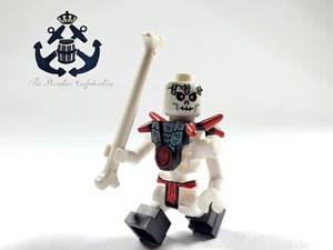 LEGO 2011 NINJAGO Minifigure Frakjaw Skeleton + Red Spiked Skull Armor njo011 - Picture 1 of 1
