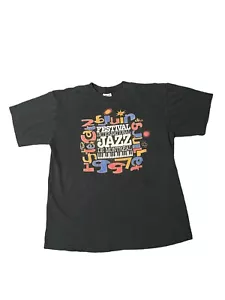 Camiseta vintage 1997 Montreal Jazz Festival para hombre talla grande puntada única - Imagen 1 de 8