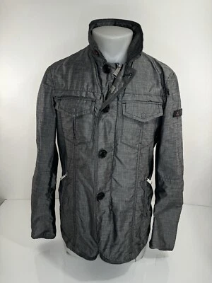 Tela PEUTEREY Limonta Italia - Chaqueta MIGUEL Cremallera Completa Brillante M Ligera - EXCELENTE Foto 1 de 4