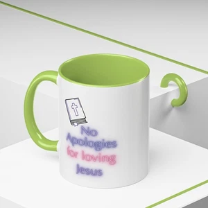 Christliche Kaffeetasse, inspirierendes Geschenk, Tasse auf Glaubensbasis, keine Entschuldigungen [...] - Bild 1 von 15