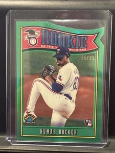 2025 Bowman Rookie of the Year Favorites Green Refractor Kumar Rocker /99 - Picture 1 of 2