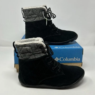 Columbia Powder Summit Botas Cortas de Lana para Mujer’s 8 Negras Impermeables Invierno Cálidas Foto 1 de 4