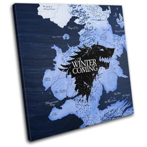 Game of Thrones Stark Winterfilm Großartigs EINZELNE LEINWANDKUNST WANDKUNST Bilddruck - Bild 1 von 1