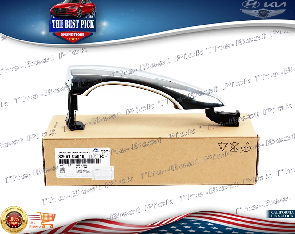 ⭐GENUINE⭐ Outside Door Handle RIGHT PASSENENGER for 16-20 Kia Sorento 82661C5010 - Image 1 of 1