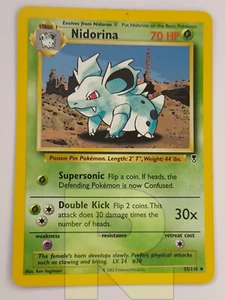 Nidorina ® Set Base 2 55/110 ® Non Comune ® Pokemon ® Inglese ® Good- - Picture 1 of 2