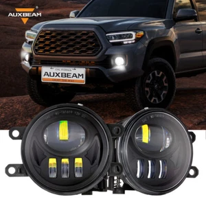 AUXBEAM 2X LED Bumper Fog Light Driving Lamp Black For Toyota Tacoma 2016-2021 - Foto 1 di 12
