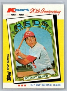 Topps K-Mart 20° anniversario Johnny Bench 1982 #22 - Foto 1 di 2
